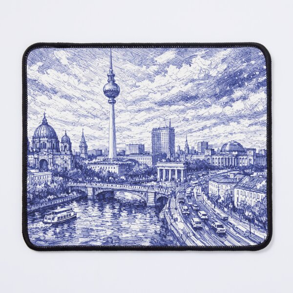 Item preview, A drawing of Berlin – The Vibrant Capital of Germany. designed and sold by GalleryKauffeld.