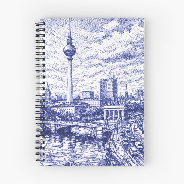 Item preview, A drawing of Berlin – The Vibrant Capital of Germany. designed and sold by GalleryKauffeld.