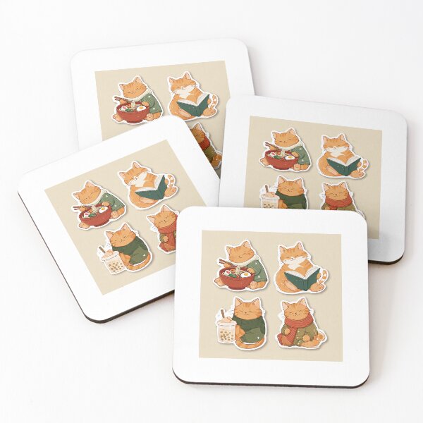Item preview, Kawaii Foodie cat  collection designed and sold by hedatla.