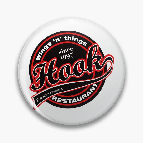 Item preview, Hook Restaurant Wings n Things Vintage Emblem Logo designed and sold by guayre.