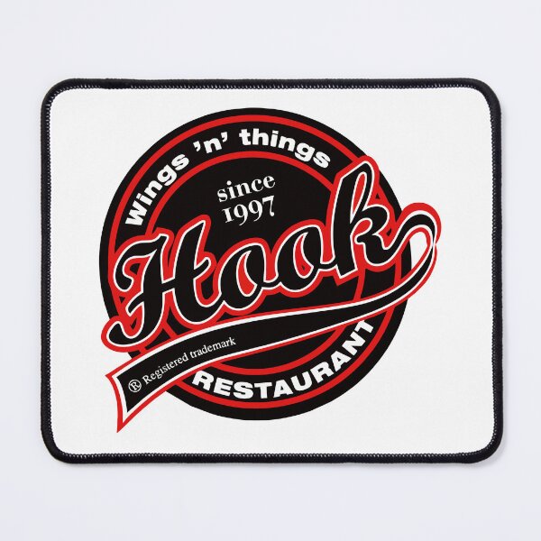 Item preview, Hook Restaurant Wings n Things Vintage Emblem Logo designed and sold by guayre.