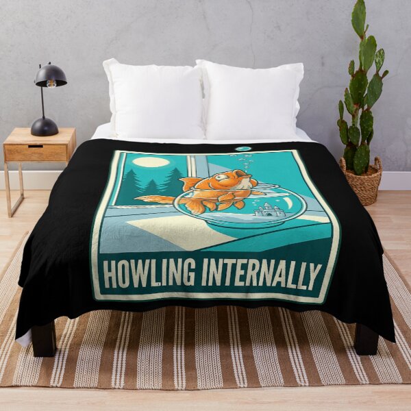 Item preview, Howling Internally Goldfish Funny Fish Bowl Meme designed and sold by VioletNance.