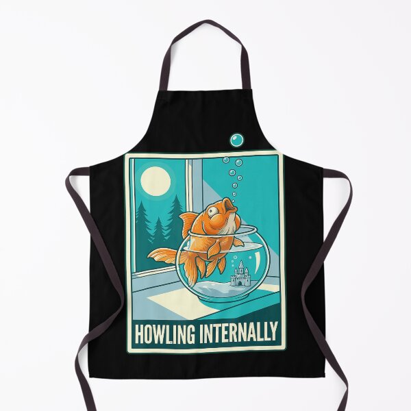 Item preview, Howling Internally Goldfish Funny Fish Bowl Meme designed and sold by VioletNance.