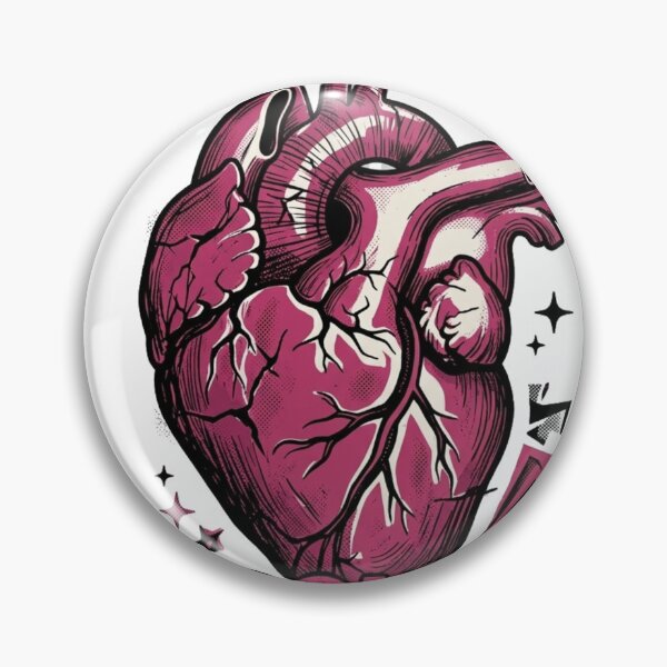 Item preview, Broken Inside – Anatomical Heart Engraving Art designed and sold by @SHINTOSARTSTORE.
