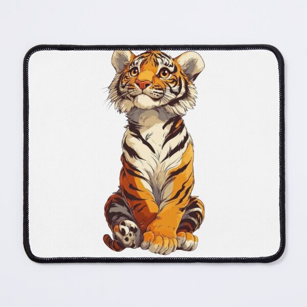 Item preview, Cute Sitting Baby Tiger Illustration designed and sold by DKSH1234.