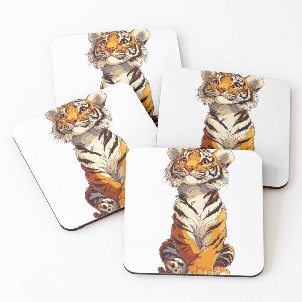 Item preview, Cute Sitting Baby Tiger Illustration designed and sold by DKSH1234.
