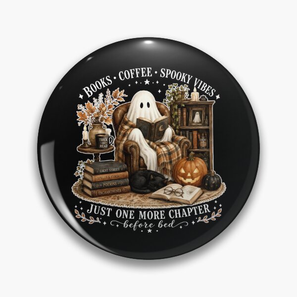 Item preview, Books Coffee Spooky Vibes Just One More Chapter designed and sold by stevieroqers.