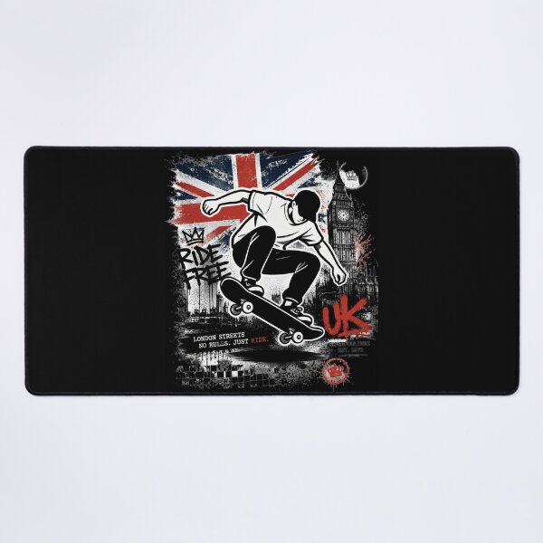 Item preview, London Street Skateboarder – Urban UK Graffiti Style designed and sold by NeonSketch Lab.