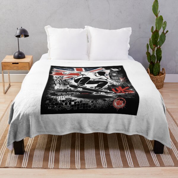 Item preview, London Street Skateboarder – Urban UK Graffiti Style designed and sold by NeonSketch Lab.