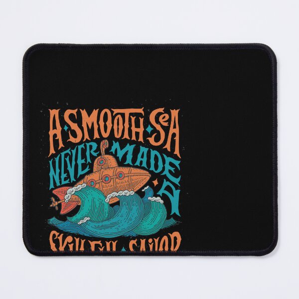 Item preview, A Smooth Sea Never Made a Skillful Sailor - Vintage Nautical Quote & Anchor Design designed and sold by DesignsCornerCo.
