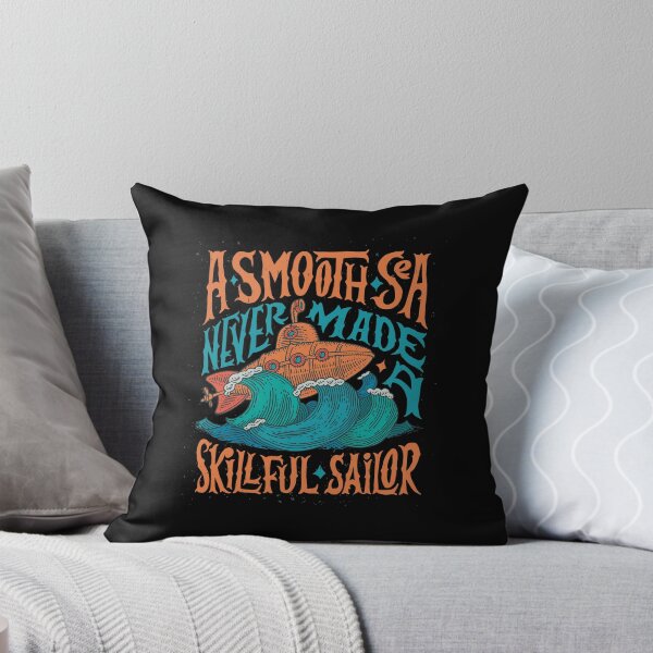 Item preview, A Smooth Sea Never Made a Skillful Sailor - Vintage Nautical Quote & Anchor Design designed and sold by DesignsCornerCo.