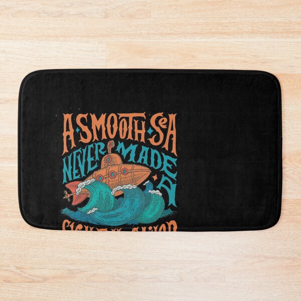 Item preview, A Smooth Sea Never Made a Skillful Sailor - Vintage Nautical Quote & Anchor Design designed and sold by DesignsCornerCo.
