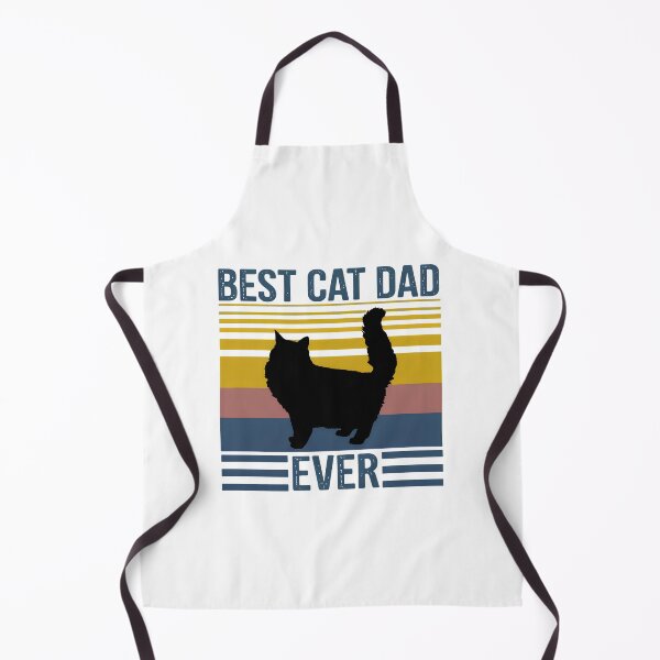 Item preview, Best Cat Dad Ever Retro Sunset Fluffy Cat designed and sold by GiaoCalonas.