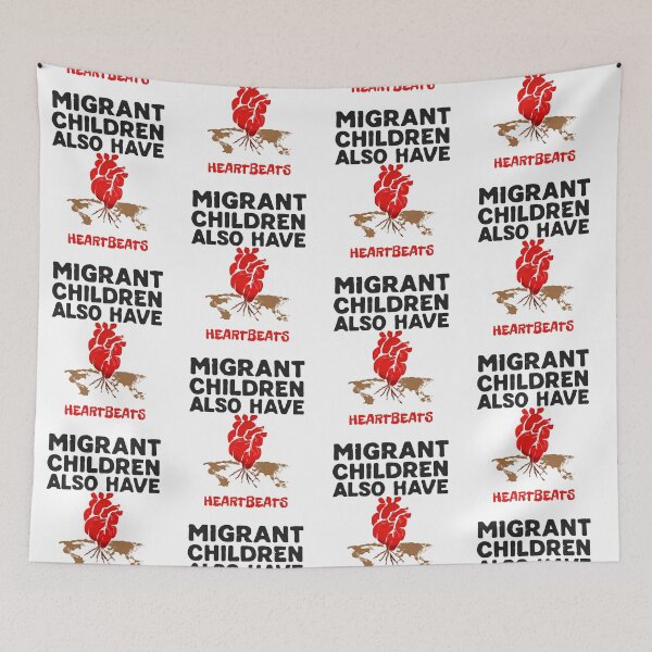 Item preview, Migrant Children Also Have Heartbeats | Human Rights Activism Design designed and sold by CutieGalore.