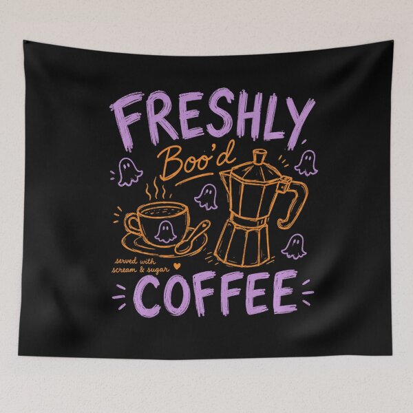 Item preview, Freshly Boo’d Coffee Halloween Ghost Coffee Lover designed and sold by VioletNance.