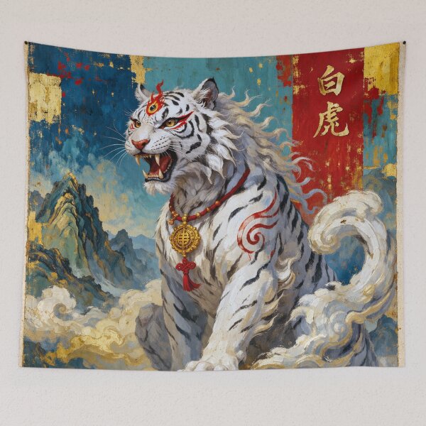Item preview,  White Tiger Majestic Predator Painting designed and sold by GalleryKauffeld.