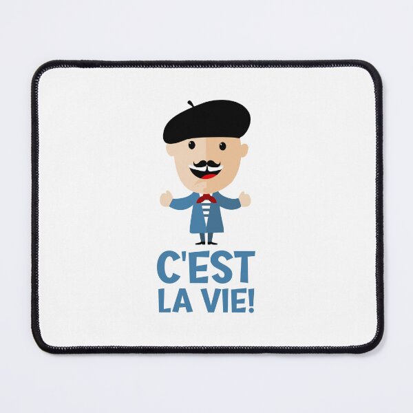 Item preview, C'est La Vie Funny French Man Cartoon Character designed and sold by chaaval.