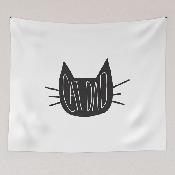 Item preview, Cat Dad Minimalist Black Cat Head Design designed and sold by GiaoCalonas.