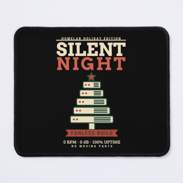 Item preview, Silent Night Fanless Build Funny Homelab Christmas Sysadmin IT Gift light designed and sold by abdoali102.