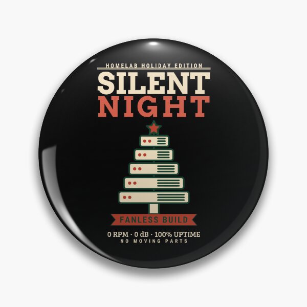 Item preview, Silent Night Fanless Build Funny Homelab Christmas Sysadmin IT Gift light designed and sold by abdoali102.