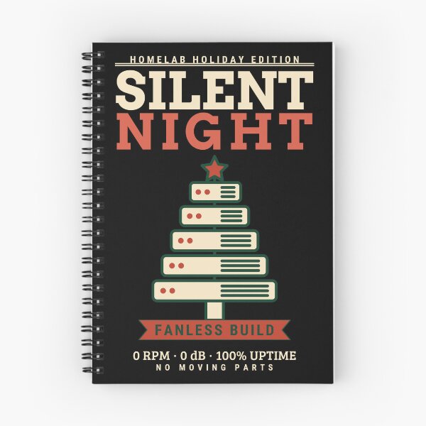 Item preview, Silent Night Fanless Build Funny Homelab Christmas Sysadmin IT Gift light designed and sold by abdoali102.