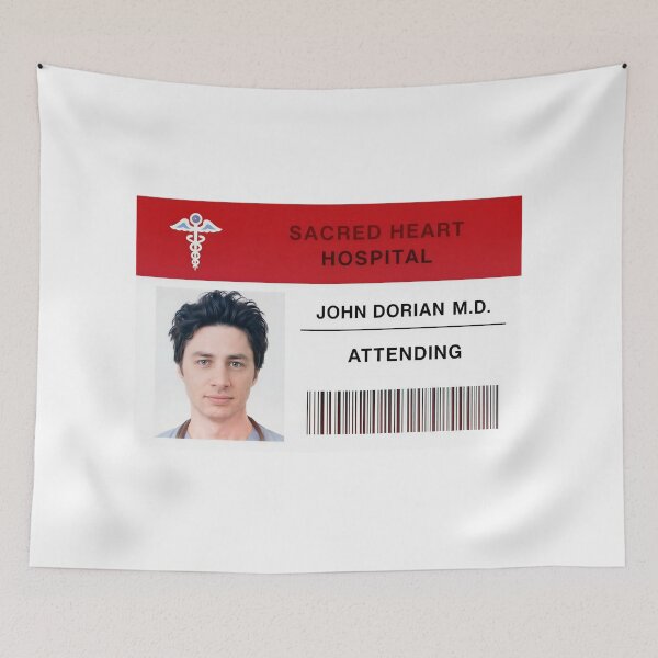 Artikelvorschau, Scrubs Sacred Heart Logo Fernsehserie Doktor John Dorian entworfen und verkauft von killem667.