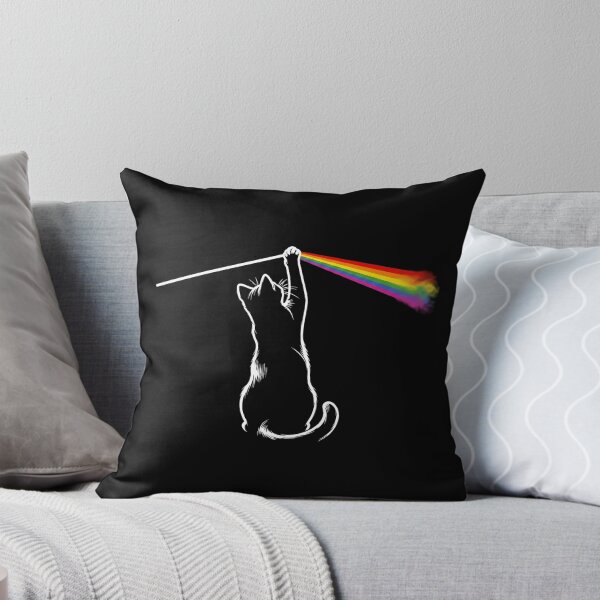 Item preview, Minimalist Cat Catching a Rainbow Beam designed and sold by Shopeon Designs.