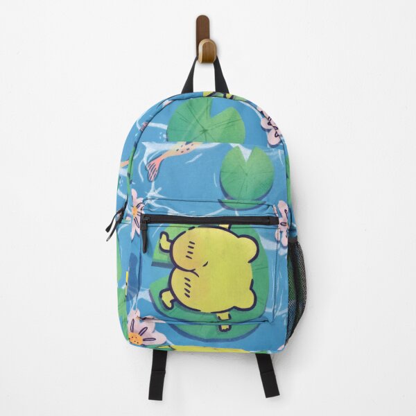 Item preview, Cute Frog Floating on Lily Pad - Aesthetic Cottagecore Pond Art Print designed and sold by Billy Morfo™.