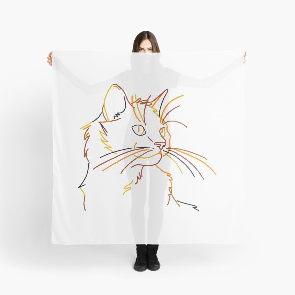 Item preview, Minimalist Cat Line Art Portrait designed and sold by GiaoCalonas.