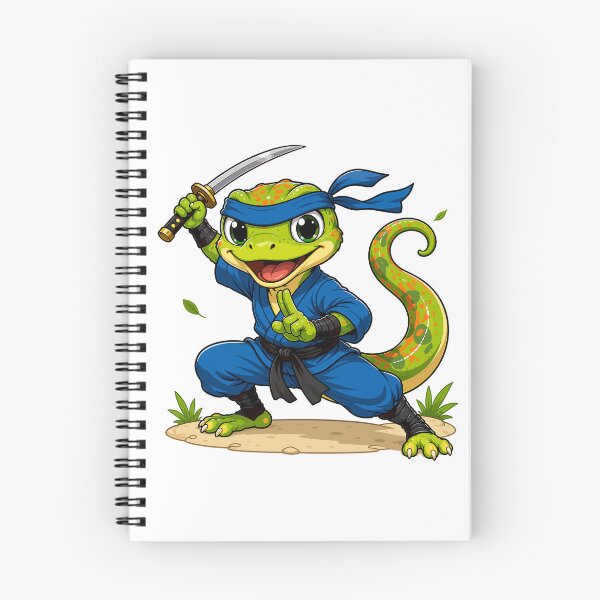 Item preview, Chibi Ninja Lizard Warrior Cartoon designed and sold by Krincydigitalart.