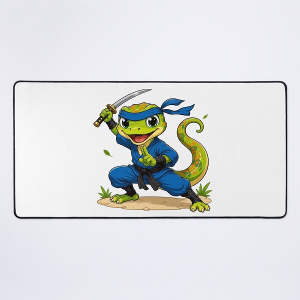 Item preview, Chibi Ninja Lizard Warrior Cartoon designed and sold by Krincydigitalart.