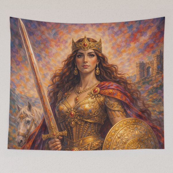 Item preview, Zenobia of Palmyra – A Warrior Queen Painting designed and sold by GalleryKauffeld.