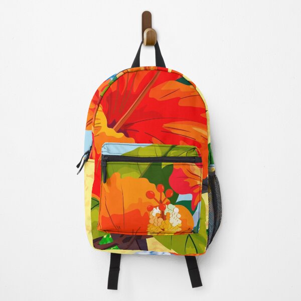 Item preview, Red flowers on the background of the sea beach designed and sold by Zhanna LL.
