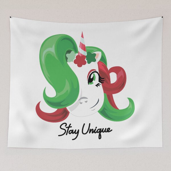 Item preview, Christmas Unicorn Stay Unique - Cute Magical Holiday Graphic designed and sold by artworkathome.