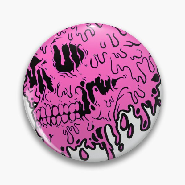 Item preview, Fuchsia Fluid Skull – Vibrant Neon Skull Art For Apparel & Home Décor ⭐⭐⭐⭐⭐ designed and sold by Beautyinme.
