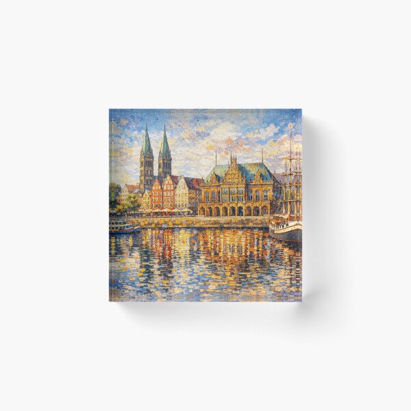 Item preview, A painting of Bremen, Germany – A Beautiful place in Europe. designed and sold by GalleryKauffeld.