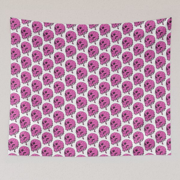 Item preview, Fuchsia Fluid Skull – Vibrant Neon Skull Art For Apparel & Home Décor ⭐⭐⭐⭐⭐ designed and sold by Beautyinme.