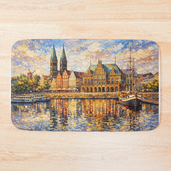 Item preview, A painting of Bremen, Germany – A Beautiful place in Europe. designed and sold by GalleryKauffeld.