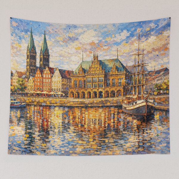 Item preview, A painting of Bremen, Germany – A Beautiful place in Europe. designed and sold by GalleryKauffeld.