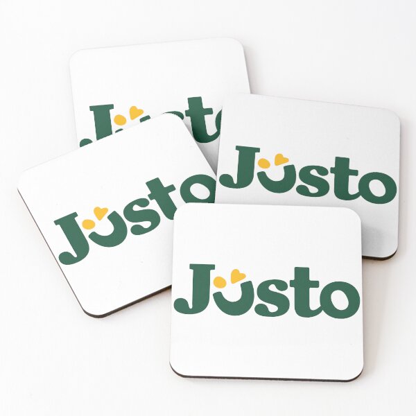 Item preview, Justo Dark Green Heart Monogram Logo designed and sold by guayre.