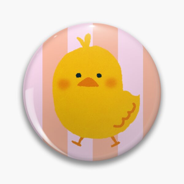 Item preview, Cute Yellow Chick Pink Striped Pattern designed and sold by jianina-alondra.