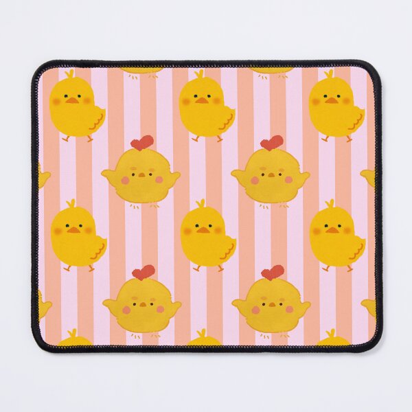 Item preview, Cute Yellow Chick Pink Striped Pattern designed and sold by jianina-alondra.