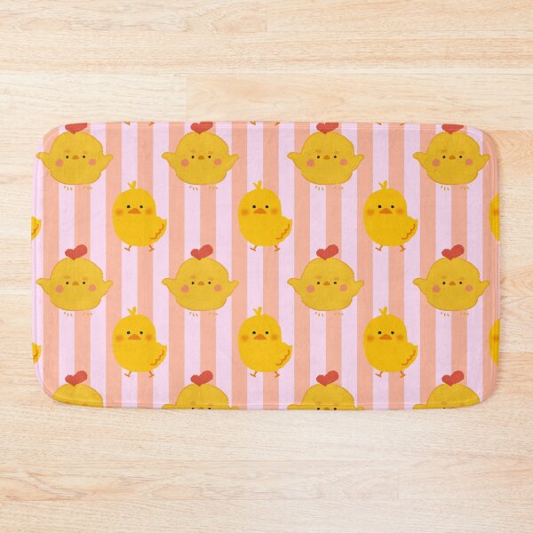 Item preview, Cute Yellow Chick Pink Striped Pattern designed and sold by jianina-alondra.