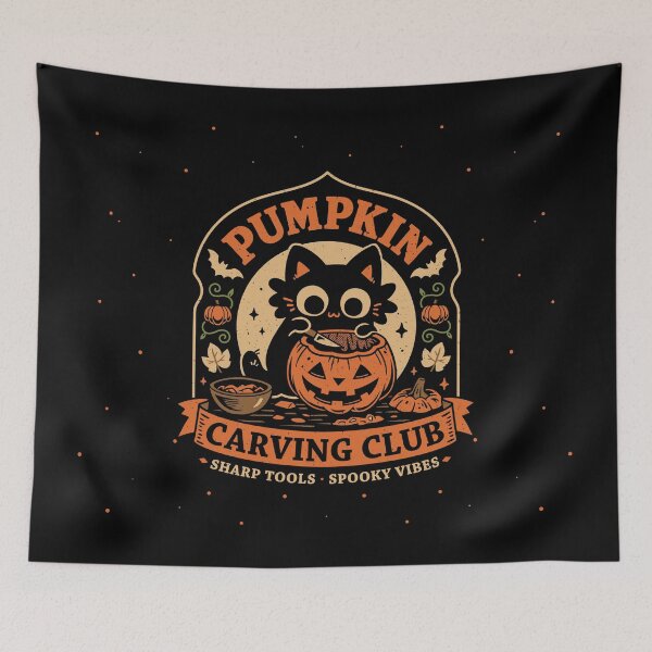 Item preview, Pumpkin Carving Club - Black Cat designed and sold by Snouleaf.