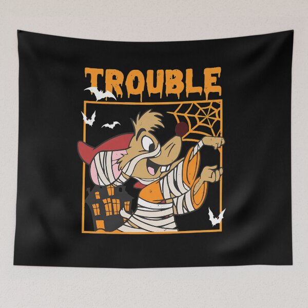 Item preview, Trouble Mummy Dog Halloween Cartoon designed and sold by LindaLoza26857.