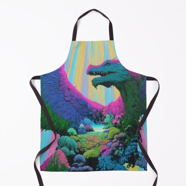 Item preview, Psychedelic Dragon Guardian of the Rainbow Valley | Fantasy designed and sold by BlissxPals.