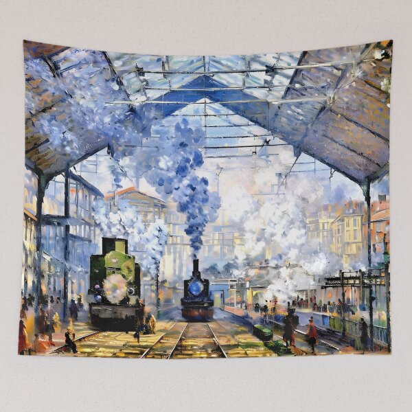 Item preview, Saint-Lazare Station, Exterior View  designed and sold by artdesignsnow.