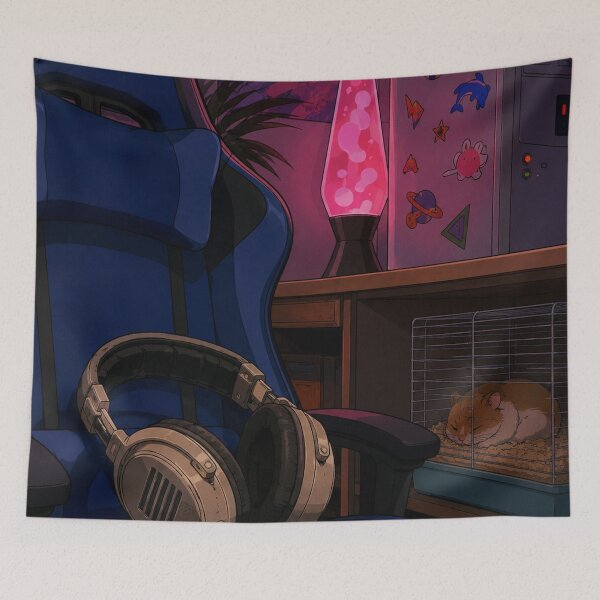 Item preview, Lofi Gaming: Midnight Streamer designed and sold by bapupa.