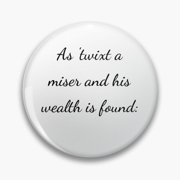 Item preview, “As ’twixt a miser and his wealth is found:” - handwriting black designed and sold by ariksworld.
