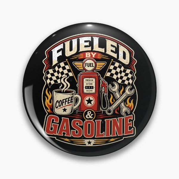 Item preview, Fueled By Coffee & Gasoline – Vintage Car Lover  designed and sold by RAS-77.